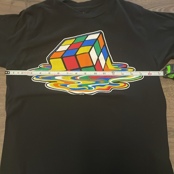 Adult Ripple Junction Melting Rubik’s Cube Graphic Tee, Size Small - Picture 3 of 5